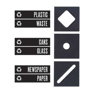 Safco® Public Square Recycling Container Lid, Square Opening, 15.25 X 15.25 X 2, Black freeshipping - TVN Wholesale